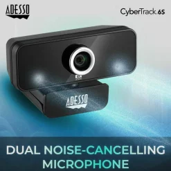 Adesso CyberTrack 6S Webcam - 8 Megapixel - 30 fps - USB 2.0 - TAA Compliant