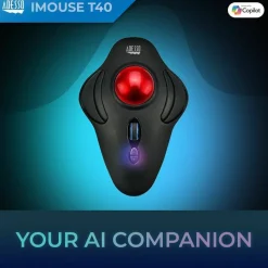 Adesso iMouse T40 Wireless Programmable Ergonomic Trackball Mouse