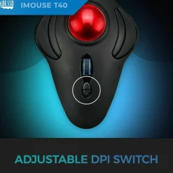 Adesso iMouse T40 Wireless Programmable Ergonomic Trackball Mouse