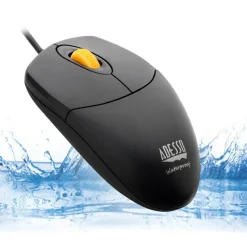 Adesso iMouse W3 Waterproof Antimicrobial Mouse with Magnetic Scroll Wheel