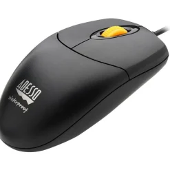Adesso iMouse W3 Waterproof Antimicrobial Mouse with Magnetic Scroll Wheel