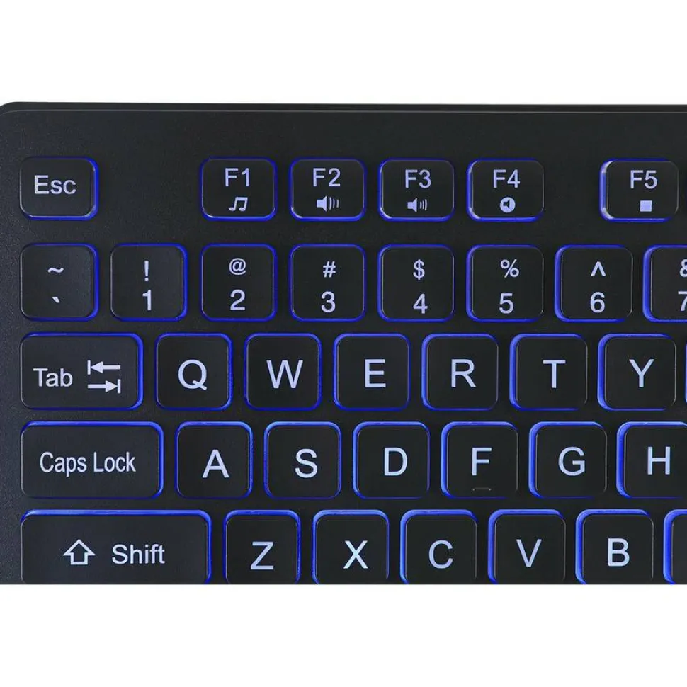 Adesso Large Print Illuminated Desktop Keyboard