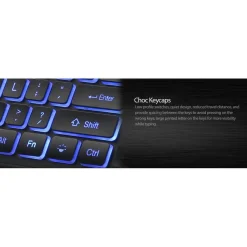 Adesso Large Print Illuminated Desktop Keyboard
