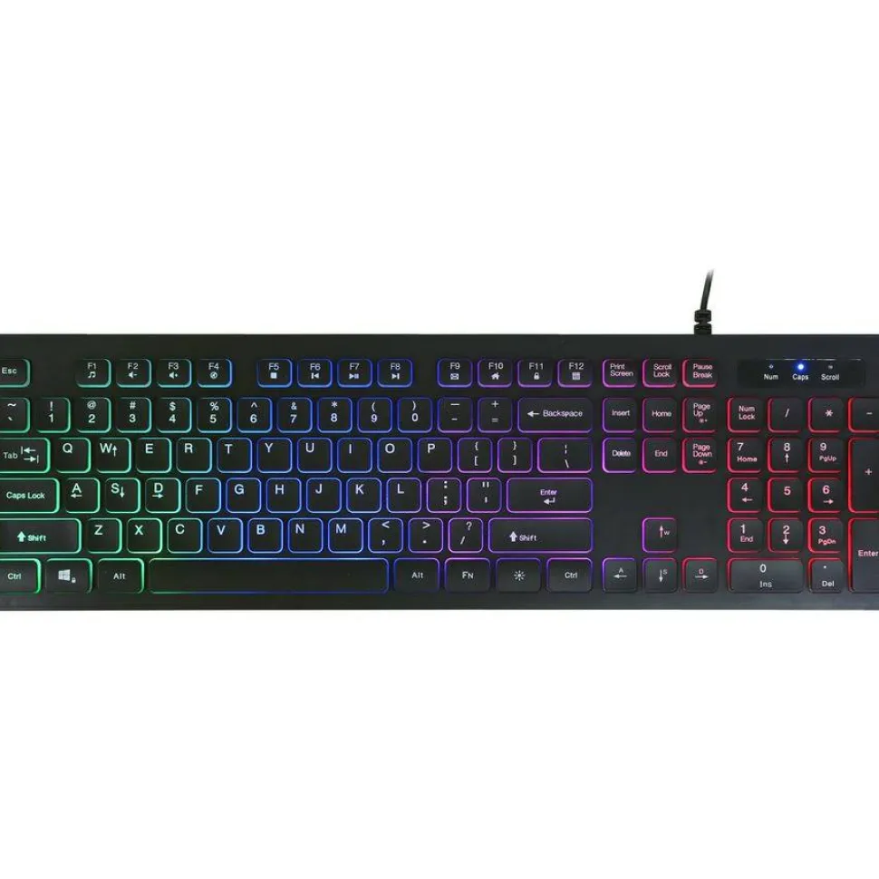 Adesso Large Print Illuminated Desktop Keyboard