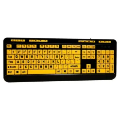 Adesso Luminous Large Print Desktop Keyboard