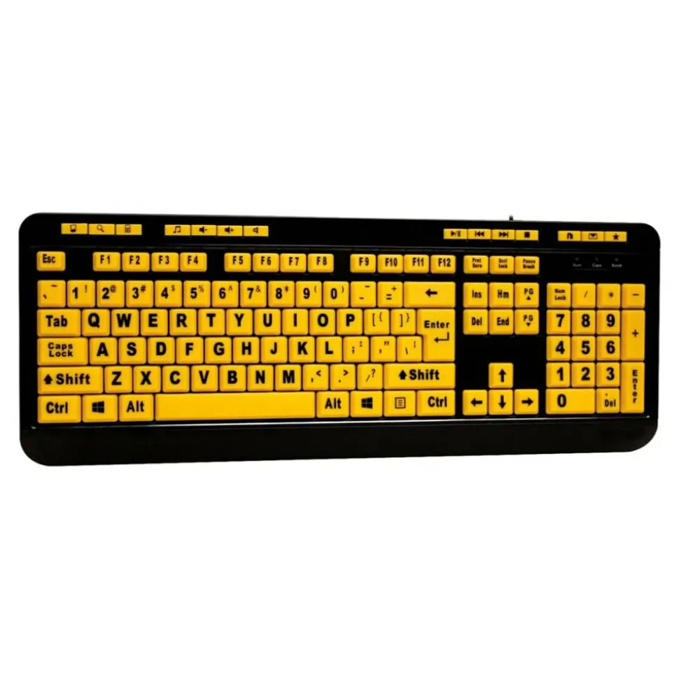 Adesso Luminous Large Print Desktop Keyboard