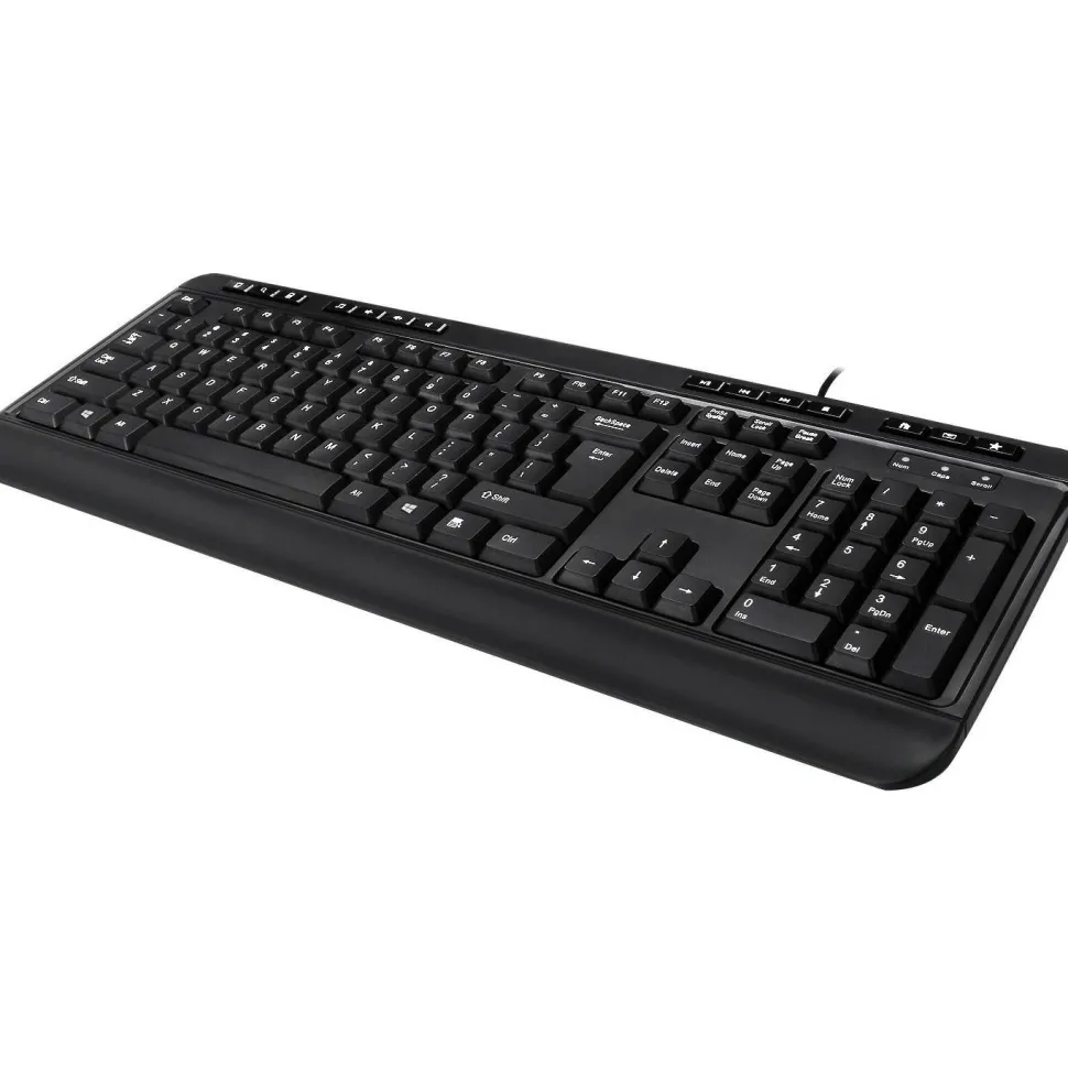 Adesso Multimedia Desktop Keyboard with 3-Port USB Hub