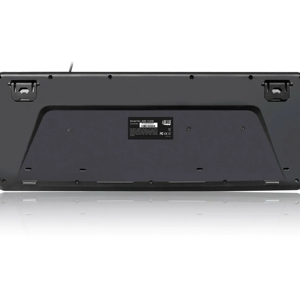 Adesso Multimedia Desktop Keyboard with 3-Port USB Hub