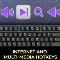 Adesso Multi-OS Mechanical Keyboard With CoPilot AI Hotkey