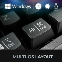 Adesso Multi-OS Mechanical Keyboard With CoPilot AI Hotkey