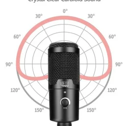 Adesso M4 Wired Condenser Microphone for Video Conferencing, Live Streaming, Meeting Room