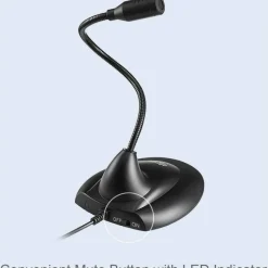 Adesso M1 Wired Condenser Microphone for Meeting Room, Conferencing