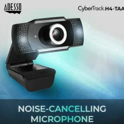 Adesso 1080P HD USB Webcam with Built-in Microphone TAA Compliant