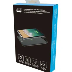 Adesso 10W Max Qi-Certified 3-Coil Wireless Charging Pad
