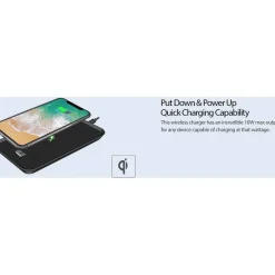 Adesso 10W Max Qi-Certified 3-Coil Wireless Charging Pad