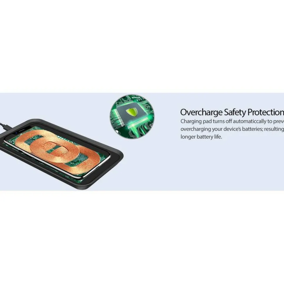 Adesso 10W Max Qi-Certified 3-Coil Wireless Charging Pad