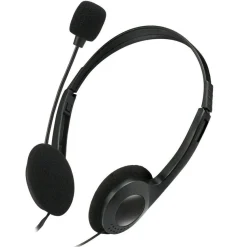 Adesso Xtream H4 - 3.5mm Stereo Headset with Microphone - Noise Cancelling - Wired- 6 ft cable- Lightweight