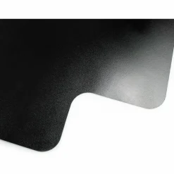 Advantagemat Black Vinyl Lipped Chair Mat for Hard Floor - 45