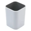 Advantus Fusion Pencil Cup, 4"H x 3"W x 3"D, White/Gray