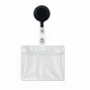 Advantus Badge Reel, Black, Pack Of 12, 75667