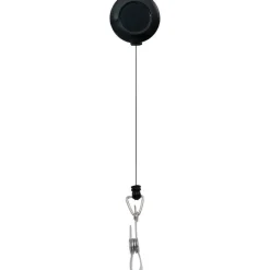 Advantus Badge Reel, Black, Pack Of 12, 75667