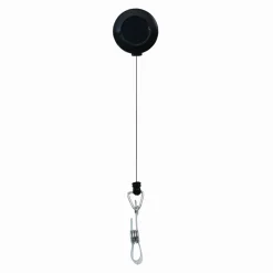 Advantus Badge Reel, Black, Pack Of 12, 75667