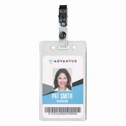 Advantus Badge Strap with Clip, Box of 100