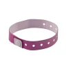 Advantus Colored Vinyl Wristbands, Adjustable, 0"H x 0.6"W x 9.8"L, Purple, Vinyl, 100 / Pack