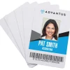Advantus DIY - Laminated polyvinyl chloride (PVC) - white - 2.1 in x 3.4 in 100 card(s) ID cards