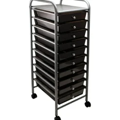 Advantus 10-Drawer Organizer With Casters, 37 1/2