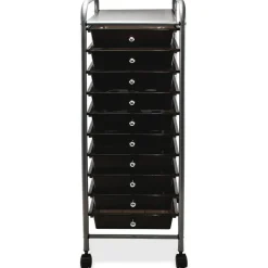 Advantus 10-Drawer Organizer With Casters, 37 1/2