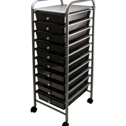 Advantus 10-Drawer Organizer With Casters, 37 1/2