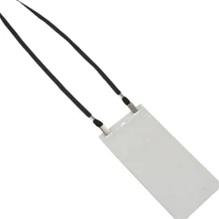 Advantus Event/Credential Badge Holder, 0.1"H x 4"W x 8"L, Clear, Black, 5 / Pack
