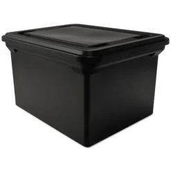 Advantus File Tote with Lid, Letter/Legal Files, 14.25