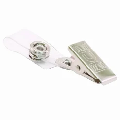 Advantus ID Badge Clip Adapter, Silver, Pack of 25