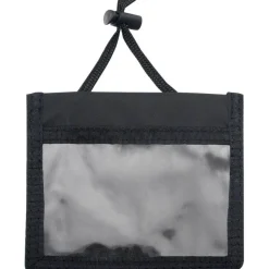 Advantus ID Badge Holders with Convention Neck Pouch, Horizontal, Black/Clear 5" x 4.25" Holder, 2.75" x 4" Insert, 48" Cord, 12/Pack