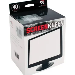 Advantus Kleen And Dry Screen Cleaner Wipes, Box Of 40