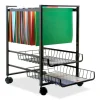 Advantus Letter-Size Mobile File Cart, 19 1/2"H x 16"W x 13"D, Black