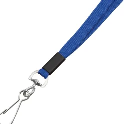 Advantus Metal Clasp Flat Breakaway Lanyard - 36" Length - Blue - Metal - 24 / Box
