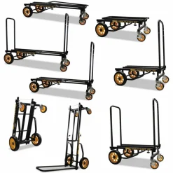 Advantus Multi-Cart 8-in-1 Cart, 500 Lb Capacity, Black/Yellow