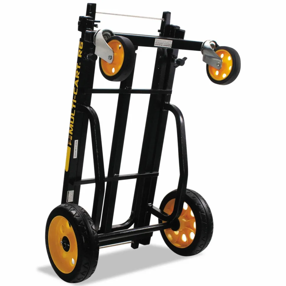 Advantus Multi-Cart 8-in-1 Cart, 500 Lb Capacity, Black/Yellow