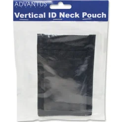 Advantus - Name badge holder - lanyard - black (pack of 12)