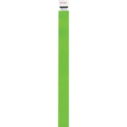 Advantus Neon Tyvek Wristbands - Neon Green - Tyvek - 500 / Pack