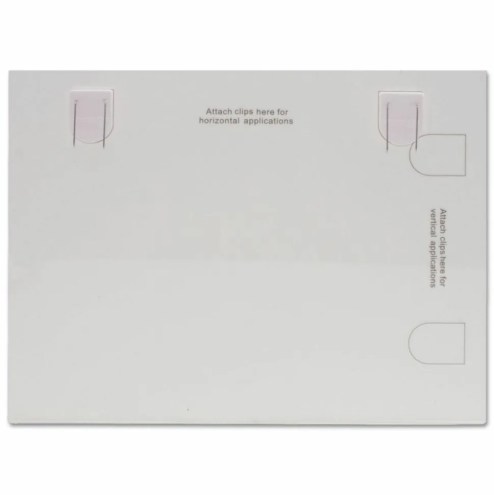 Advantus Panel Wall Acrylic Certificate Holder - Holds 11" x 8.50" Insert - Horizontal, Vertical - Hook - 1 Each - Acrylic - Clear