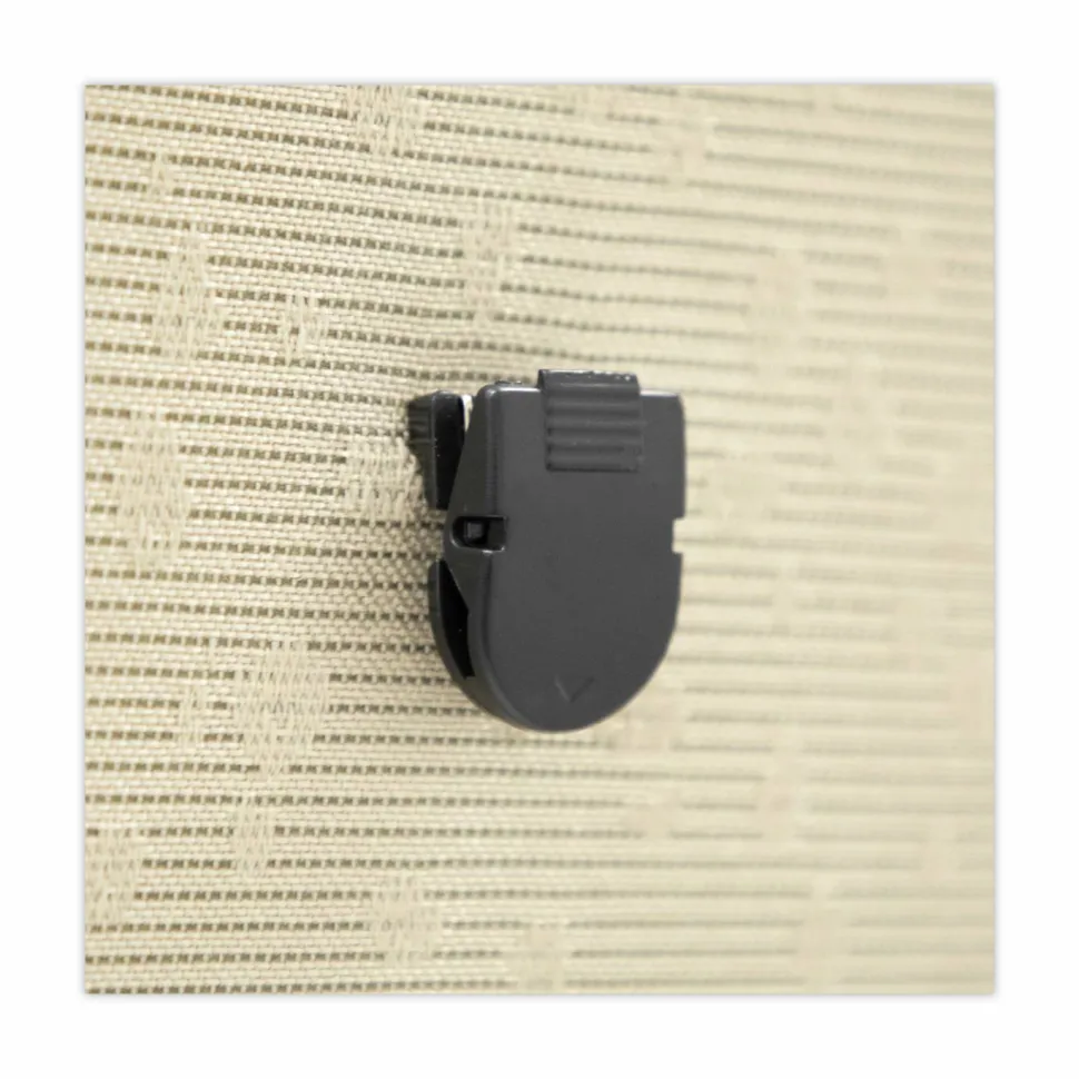 Advantus Panel Wall Clips, Pack Of 20, Black