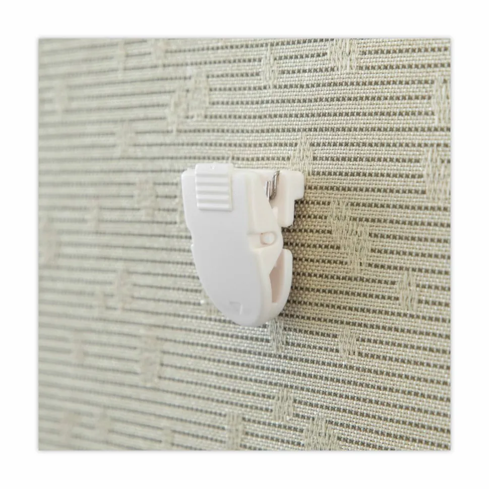 Advantus Panel Wall Clips, Pack Of 20, White