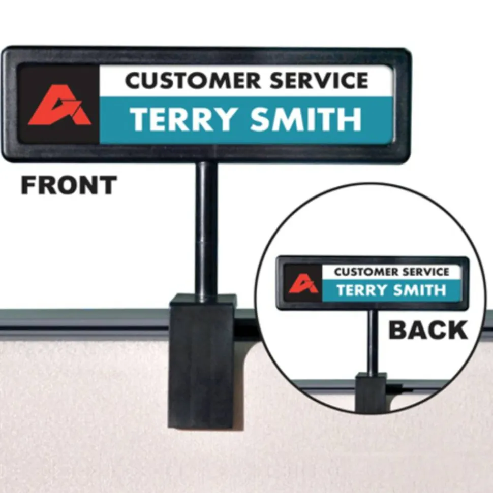 Advantus People Pointer Cubicle Sign, 4 1/2"H x 9"W x 5/8"D
