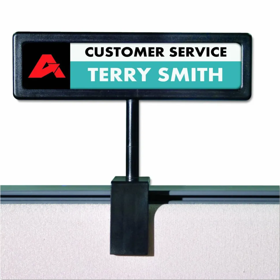 Advantus People Pointer Cubicle Sign, 4 1/2"H x 9"W x 5/8"D