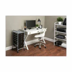 Advantus Portable Drawer Organizer, Metal, 1 Shelf, 6 Drawers, 13