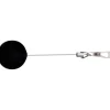 Advantus Premier Retractable Heavy Duty ID Reel With Badge Clip - Plastic, Steel - Black, Silver - 12 / Box